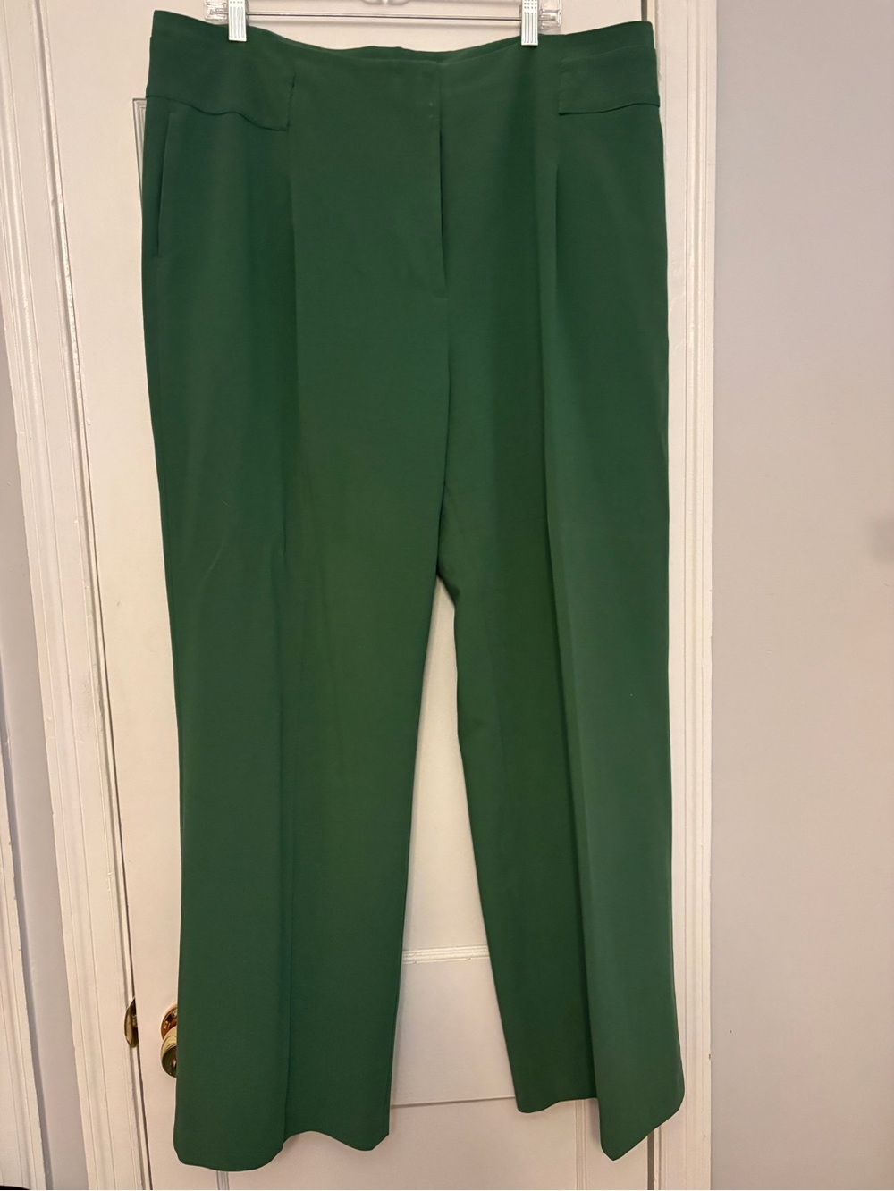 Boden Green Tailored Wide-Leg Trousers - long/tall